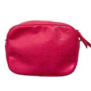 Juicy Couture Fuchsia Pink Crossbody Embossed Logo Crossbody Bag OS Chic Y2K